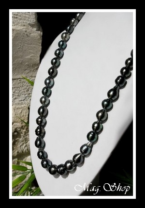 Papeete Collier  Perles Cerclées de Tahiti MAG.SHOP