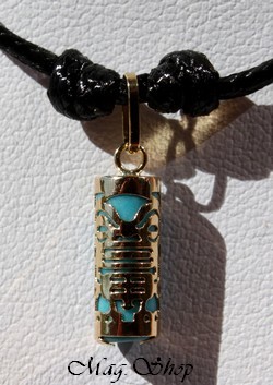 Passion Collier Tiki Tahitien - Turquoise OR