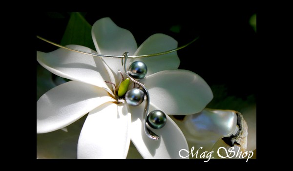 Pendentif des Australes Trio Argent Rhodié 925  3Perles de Tahiti MAG.SHOP (3)