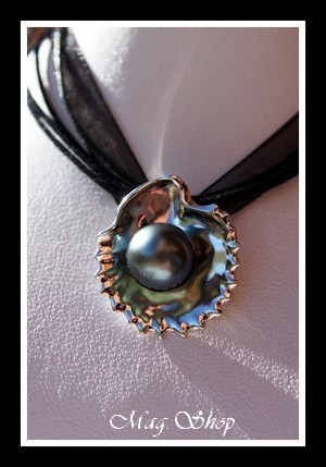 Pinctada Margaritifera de Tahiti Collier Perle de Tahititi MAG.SHOP