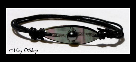 Planche de Surf Raie Bracelet Nacre & Perle de Tahiti MAG.SHOP
