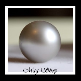 POE Metetini / Perle Nue Ronde de Tahiti 11.25mm/C+ Gris Clairs (photos contractuelles)