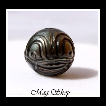 POE - Perle de Tahiti Gravée TIKI Modèle 4 MAG.SHOP