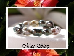 Keishis Collection / Bague Poema 16 Perles Keishis de Tahiti (photos non contractuelles)