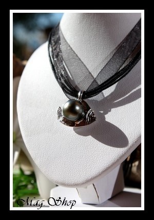 Poisson Balistre Collier Perle de Tahiti MAG.SHOP