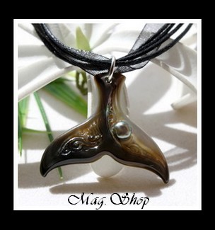 Queue de Baleine Collier Nacre & Perle Keishi de Tahiti MAG.SHOP
