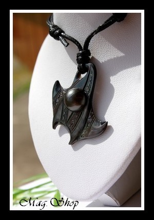 Raie Reao Marquisienne Collier Nacre & Demie-Perle de Tahiti MAG.SHOP