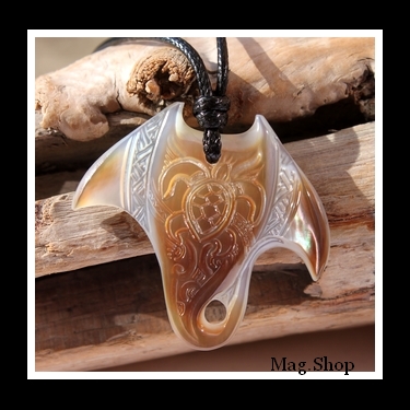 Raie Tortue Vaimana Collier Nacre de Tahiti Modèle 2 MAG.SHOP