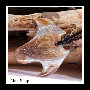 Raie Tortue Vaimana Collier Nacre de Tahiti Modèle 2 MAG.SHOP