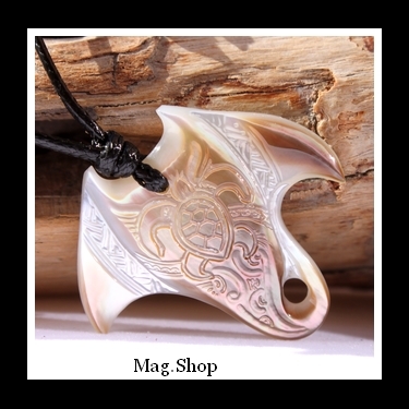 Raie Tortue Vaimana Collier Nacre de Tahiti Modèle 2 MAG.SHOP