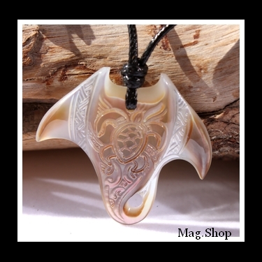Raie Tortue Vaimana Collier Nacre de Tahiti Modèle 2 MAG.SHOP