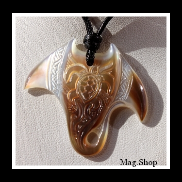 Raie Tortue Vaimana Collier Nacre de Tahiti Modèle 2 MAG.SHOP