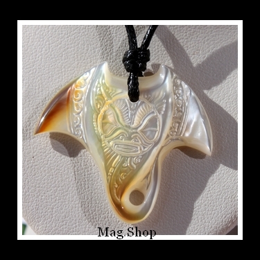  Raie Vairoa Tiki Collier Nacre de Tahiti Modèle 2 MAG.SHOP