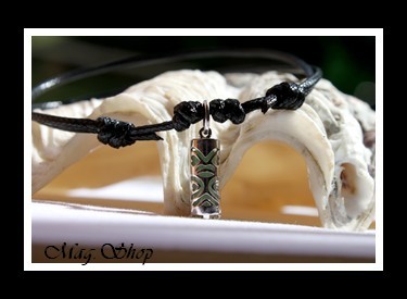 Raihearii Bracelet Tiki Chance Adventurine Argent Rhodié 925 MAG.SHOP