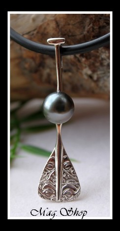 Rame de Vaa` Mekiro Marquisienne Collier Perle de Tahiti Modèle 2 MAG.SHOP
