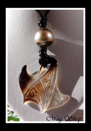 Reao Collier Raie Marquisienne Nacre & Perle de Tahiti Modèle 7 MAG.SHOP