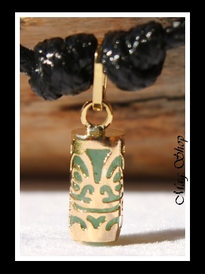 Sagesse Collier Tiki Marquisien Adventurine - OR 750 MAG.SHOP