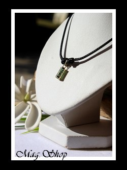 Sagesse Collier Tiki Marquisien Adventurine - OR 750 MAG.SHOP