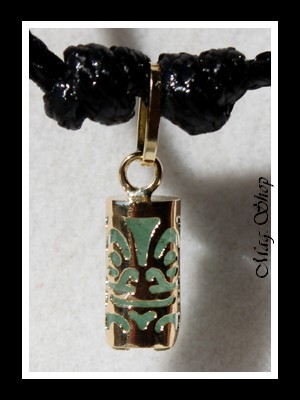 Sagesse Collier Tiki Marquisien Adventurine - OR 750 MAG.SHOP