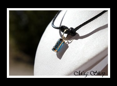 Sagesse Collier Tiki Marquisien Turquoise - OR 750 MAG.SHOP