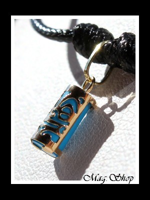 Sagesse Collier Tiki Marquisien Turquoise - OR 750 MAG.SHOP