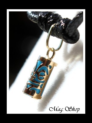 Sagesse Collier Tiki Marquisien Turquoise - OR 750 MAG.SHOP