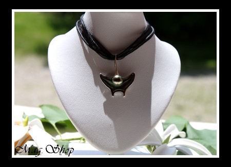 Silver sea Collection  Collier Miti Raie Argent Rhodié 925  Nacre de Tahiti & Perle Baroque de Tahiti MAG.SHOP