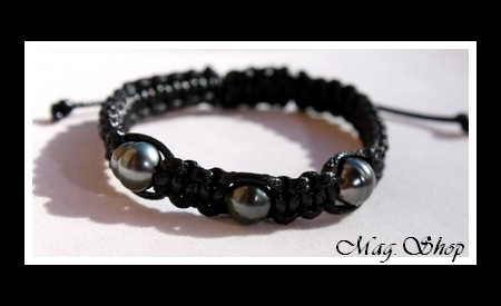 Surfeur Marutea Bracelet 3 Perles de Tahiti Modèle Vahinés 1 MAG.SHOP