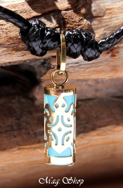 Tahiti Tortue Collier OR 750 Turquoise P12T MAG.SHOP
