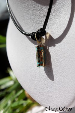 Tahiti Tortue Collier OR 750 Turquoise P12T MAG.SHOP