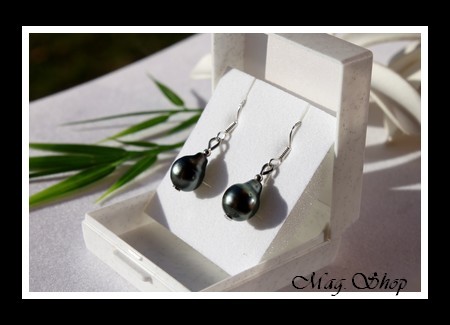 Tavana Boucles D`Oreilles 2 Perles de Tahiti Modèle 2 MAG.SHOP