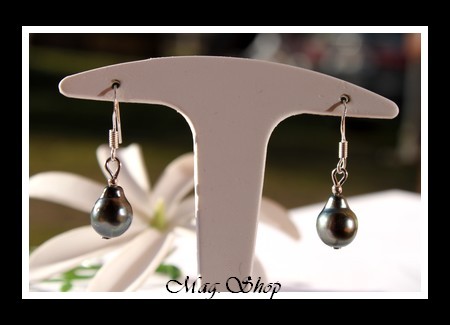 Tavana Boucles D`Oreilles 2 Perles de Tahiti Modèle 2 MAG.SHOP