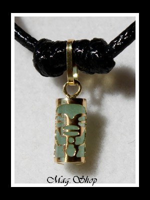 Tendresse Collier Tiki Marquisien Adventurine - OR 750 MAG.SHOP