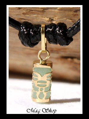 Tendresse Collier Tiki Marquisien Adventurine - OR 750 MAG.SHOP