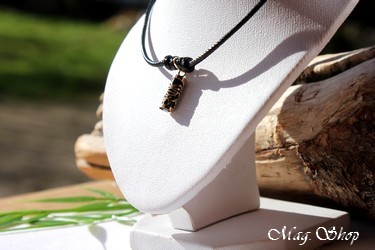 Tendresse Collier Tiki Marquisien Agate Noire - OR 750-1000 P12N MAG.SHOP