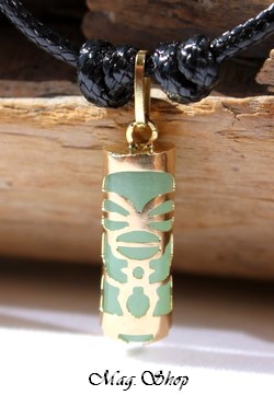 Tendresse Collier Tiki Marquisien Aventurine - OR 750-1000 P15J MAG.SHOP