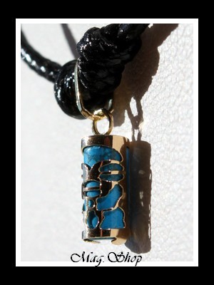 Tendresse Collier Tiki Marquisien Turquoise - OR 750 MAG.SHOP