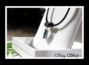 Tendresse Collier Tiki Marquisien Turquoise - OR 750 MAG.SHOP