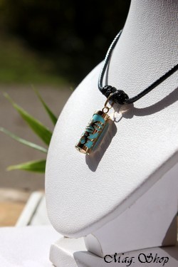 Tendresse Collier Tiki Tahitien Turquoise - OR 750-1000 P15T MAG.SHOP