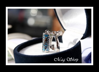 Terava Bague Tiki Amour Argent Rhodié 925 Turquoise MAG.SHOP