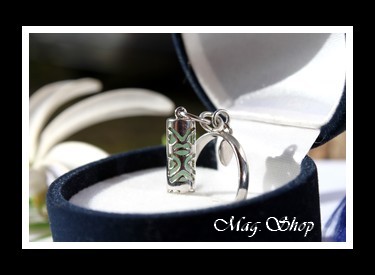 Terii Bague Tiki Chance Argent Rhodié 925 Adventurine MAG.SHOP