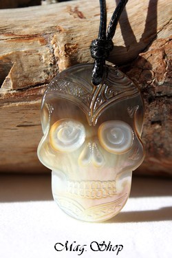 Tête de Mort Collier Nacre de Tahiti Modèle 1 MAG.SHOP