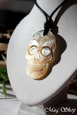 Tête de Mort Collier Nacre de Tahiti Modèle 1 MAG.SHOP