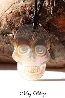 Tête de Mort Collier Nacre de Tahiti Modèle 1 MAG.SHOP