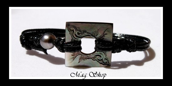 Tetiaora Bracelet Nacre & Perle de TAHITI MAG.SHOP