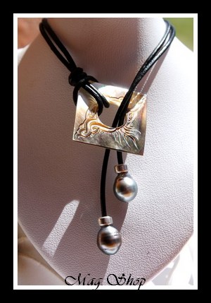 Tetiaora Collier Nacre & 2 Perles de Tahiti Modèle 3 MAG.SHOP