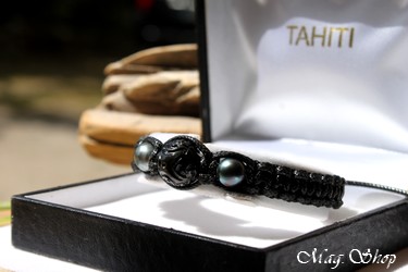 Tetupaia Bracelet  3 Perles de Tahiti Modèle 3 MAG.SHOP