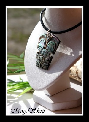 TIKI Temanava Marquisien Collier Nacre de Tahiti Modèle 6 MAG.SHOP