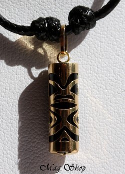 Tiki Chance Collier OR 750 Agate Noire P17N MAG.SHOP