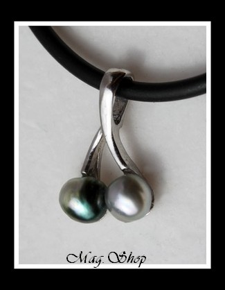 Toi & Moi Taenga Collier 2 Perles Keishis de Tahiti MAG.SHOP
